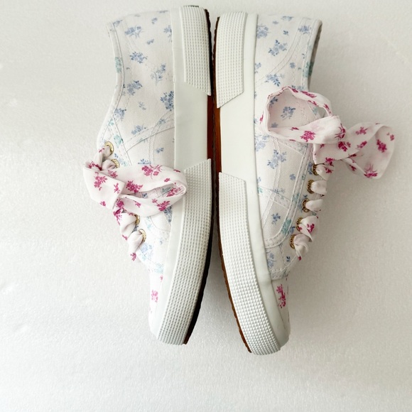 SUPERGA Floral Canvas Low Top Sneakers - Picture 11 of 12